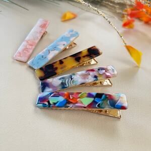 Pack of 5 Crocodile Hair Clips Bang Clips